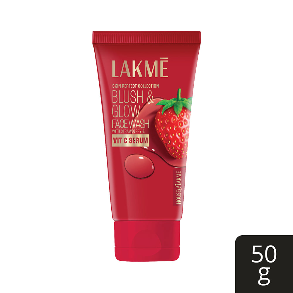 Buy Lakmé Blush And Glow Strawberry Face Wash Online LakméIndia Lakmē