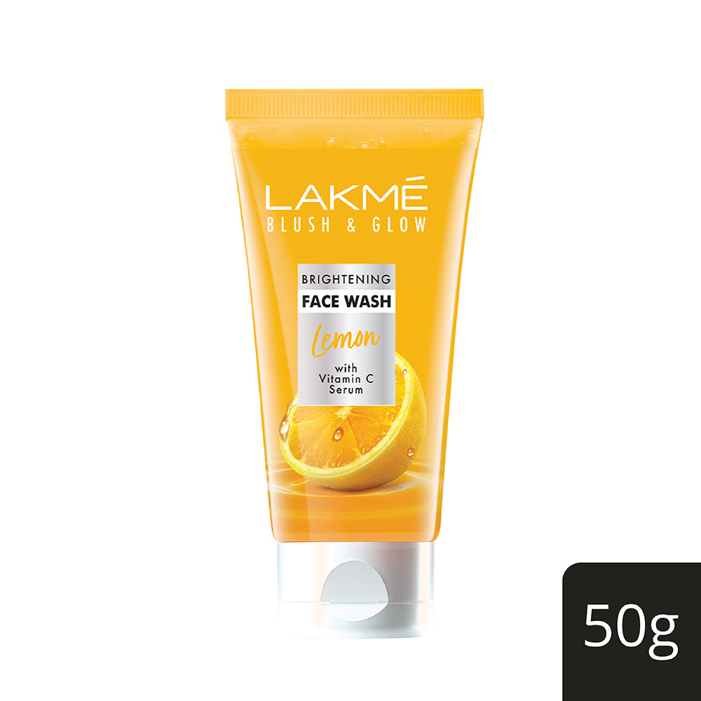 Lakmē Blush & Glow Lemon Freshness Gel Face Wash with Lemon Extracts, 50 g