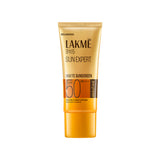 Lakmē Sunscreen For Bright Skin, SPF 50 PA++++, Water Light, Niacinamide, In Vivo Tested,With New-Age UV Filters, Boosts Glow, Reduces Dullness & Dark Spots  100 ml