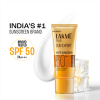 Lakmē Sunscreen For Bright Skin, SPF 50 PA++++, Water Light, Niacinamide, In Vivo Tested,With New-Age UV Filters, Boosts Glow, Reduces Dullness & Dark Spots  100 ml