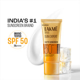 Lakmē Sunscreen For Bright Skin, SPF 50 PA++++, Water Light, Niacinamide, In Vivo Tested,With New-Age UV Filters, Boosts Glow, Reduces Dullness & Dark Spots  100 ml