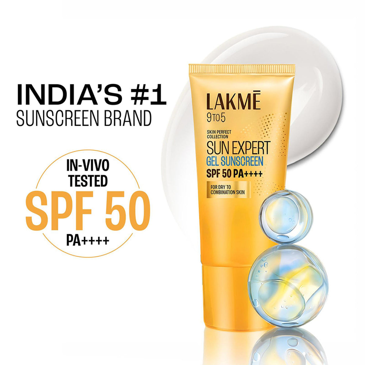 Lakmē Water Light Gel SPF 50 PA++++ Sunscreen 50g