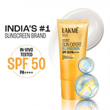 Lakmē Water Light Gel In-Vivo tested SPF 50 PA++++ Sunscreen with Niacinamide For Oily Skin, With New-Age UV Filters, Boosts Glow, Reduces Dullness & Dark Spots  50g