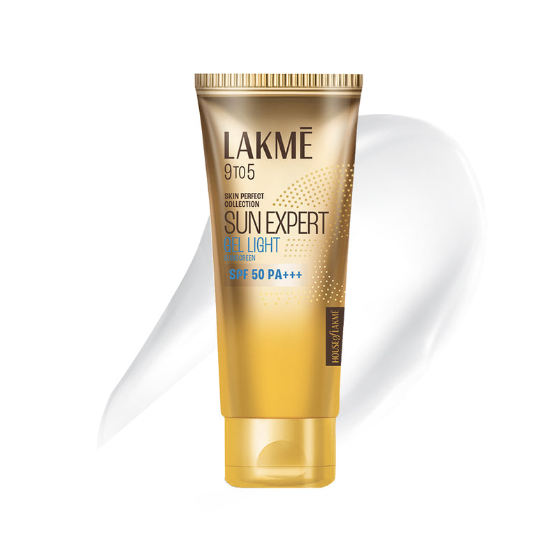 Lakmē Sunscreen Gel SPF 50 PA+++Niacinamide, Water Light, For Normal to Oily Skin,No White Cast 100g