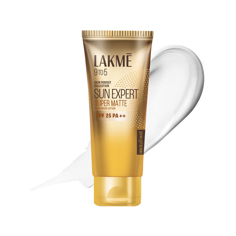 Lakmē Sun Expert SPF 25 PA++ Super Matte Lotion Sunscreen, Lightweight, Non Sticky,100ml