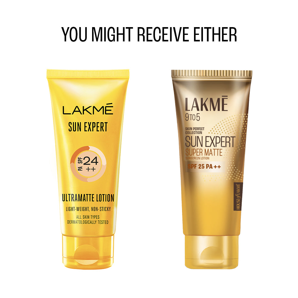 Lakmē Sun Expert SPF 25 PA++ Super Matte Lotion Sunscreen, Lightweight, Non Sticky,50ml