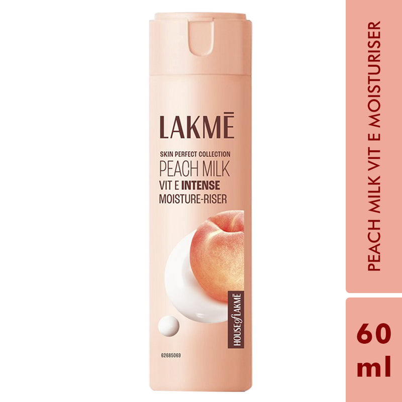 Lakmē Peach Ceramide Moisturizer with Hyaluronic,For Dry Skin, Normal Skin & Sensitive Skin 60ml