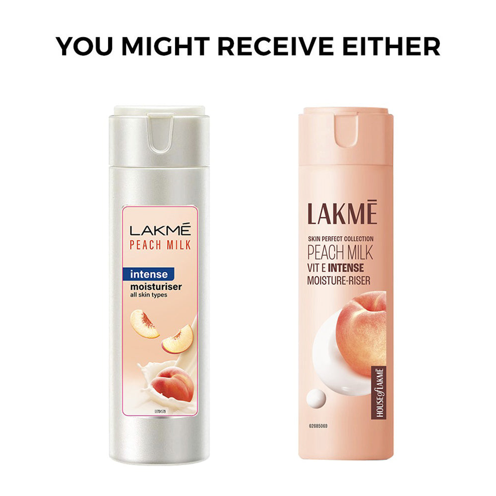 Lakmē Peach Ceramide Moisturizer with Hyaluronic,For Dry Skin, Normal Skin & Sensitive Skin 120ml
