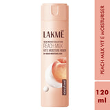 Lakmē Peach Ceramide Moisturizer with Hyaluronic,For Dry Skin, Normal Skin & Sensitive Skin 120ml