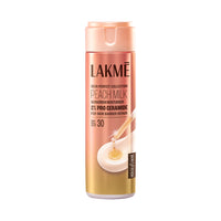 Lakmē Peach Milk SPF 30 2% Pro-Ceramide Lotion | UV Defence + Barrier Repair | UVA/UVB Protection & 24H Hydration | 200ml