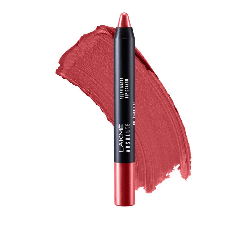 Lakmē Absolute Plush Matte Lip Crayon-Peach Fizz