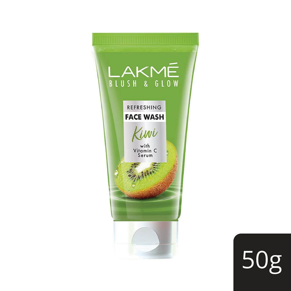 Lakmé Blush & Glow Kiwi Freshness Gel Face Wash with Kiwi Extracts, 50 g