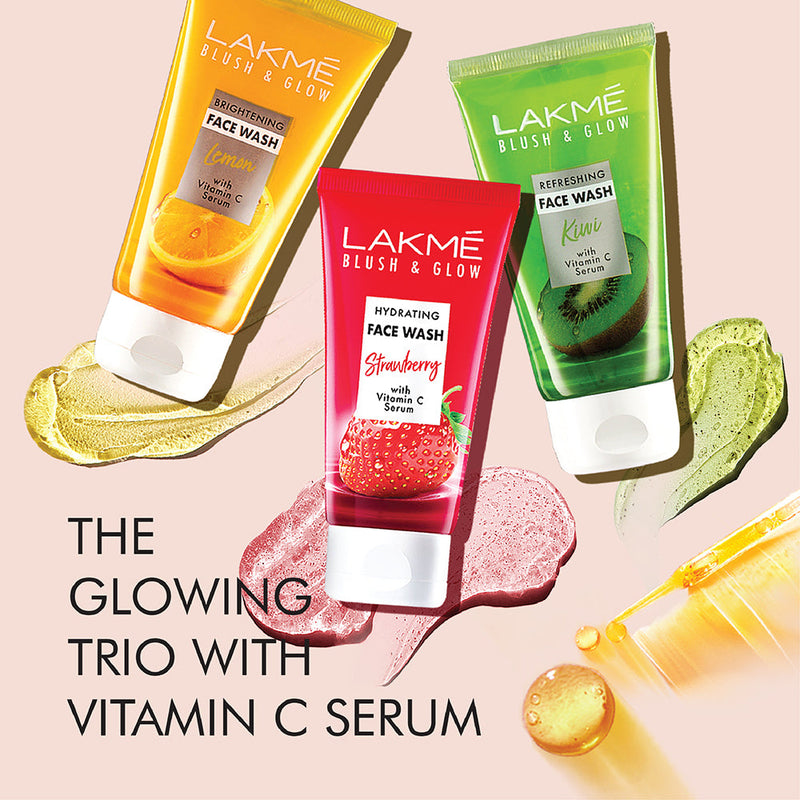 Lakme Blush & Glow Kiwi Freshness Gel Face Wash with Kiwi Extracts, 100 g