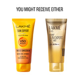 Lakmē Sun Expert Tinted Sunscreen SPF 50 PA +++ Broad spectrum  UVA/B protection Blue light protection No White Cast for all dry, oily, normal skin Matte Finish 100 ml
