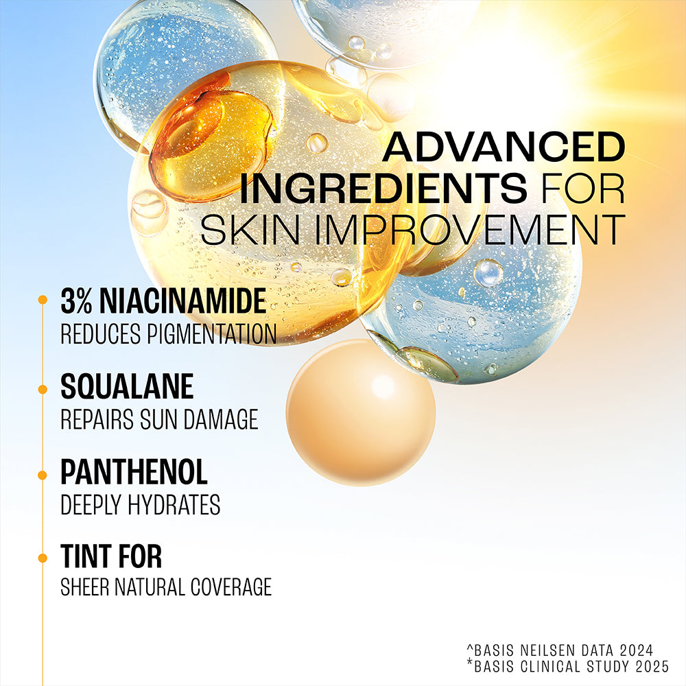 Lakmē Tinted Sunscreen with Niacinamide for Even Toned Skin, SPF 50 PA+++, In-Vivo tested,With New-Age UV Filters, Boosts Glow, Reduces Dullness & Dark Spots  50 ml