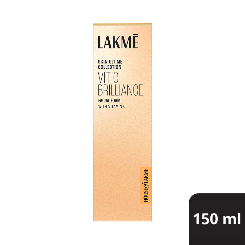 Lakmē Vitamin C Brilliance Facial Foam Vitamin C Foaming Facewash for brighter skin 150ML