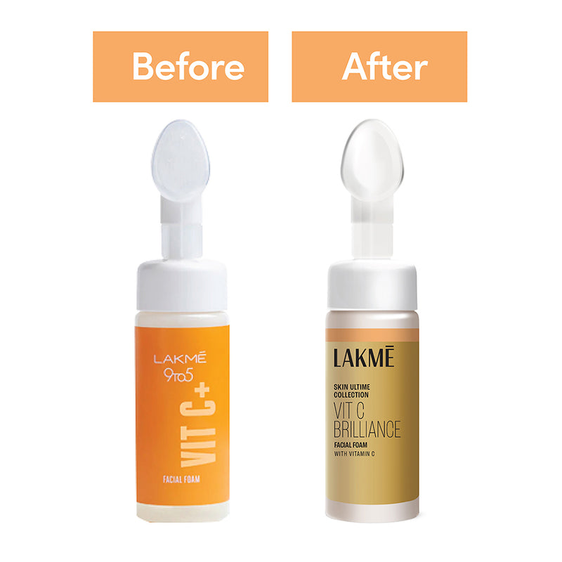 Lakmē Vitamin C Brilliance Facial Foam Vitamin C Foaming Facewash for brighter skin 150ML