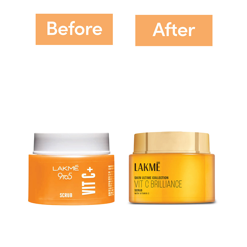 Lakmē Vitamin C Brilliance Scrub Vitamin C Exfoliation for brighter skin 50g face scrub