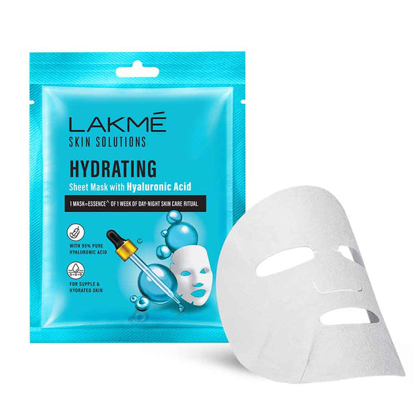 Lakme Solutions Sheet Mask Hydrating with Hyaluronic Acid 25ml