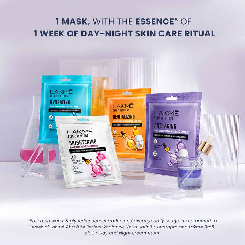 Lakmē Skin Solutions Sheet Mask Revitalizing with Vitamin C 25ml