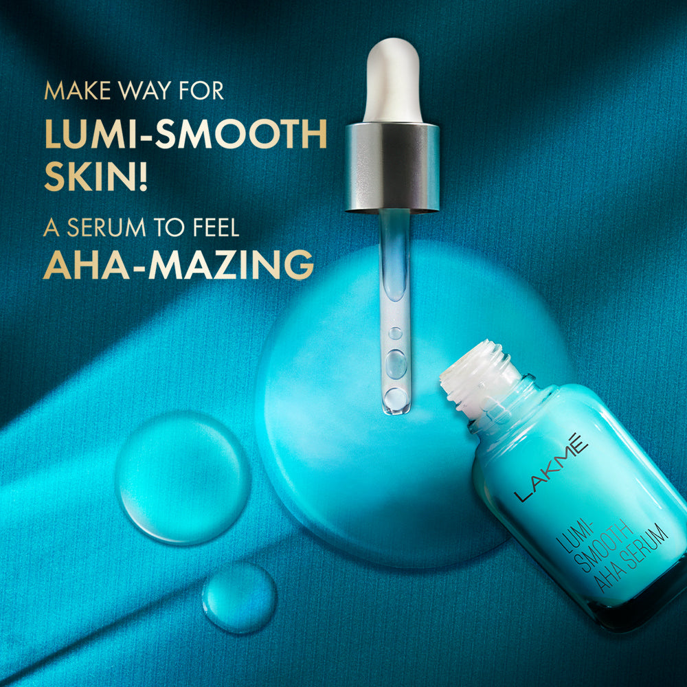 Lakmē  Lumi Smooth Serum with 8% AHA - BHA - PHA+ Complex for Luminous Skin & Improved Texture 30 ml