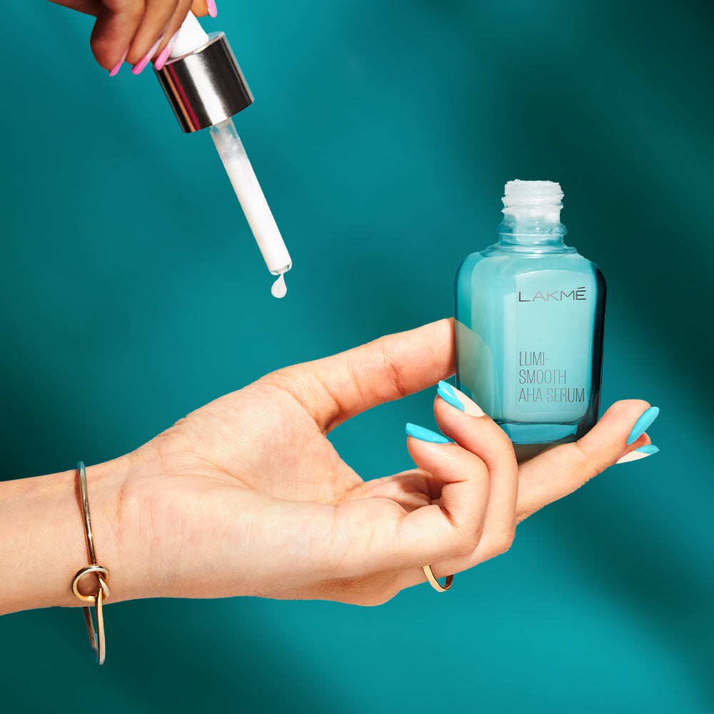 Lakmē  Lumi Smooth Serum with 8% AHA - BHA - PHA+ Complex for Luminous Skin & Improved Texture 30 ml