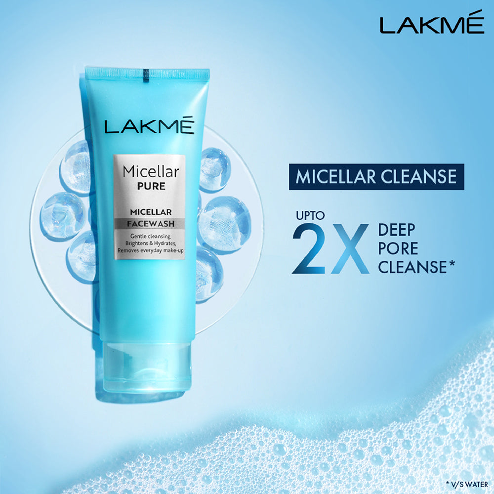 Lakmē Micellar Pure Facewash for Deep Pore Cleanse 50ml