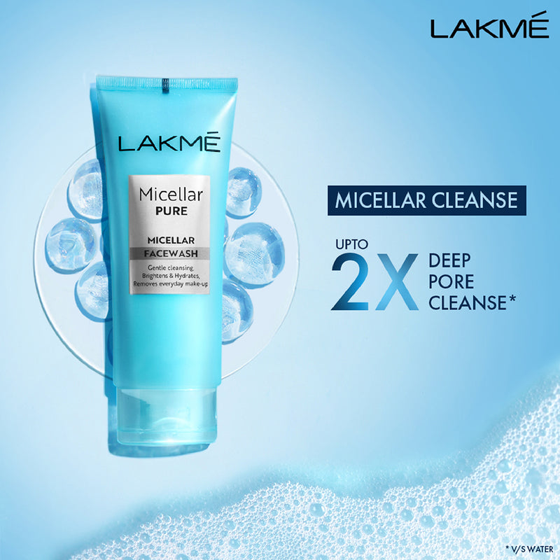 Lakmē Micellar Pure Facewash for Deep Pore Cleanse 100ml