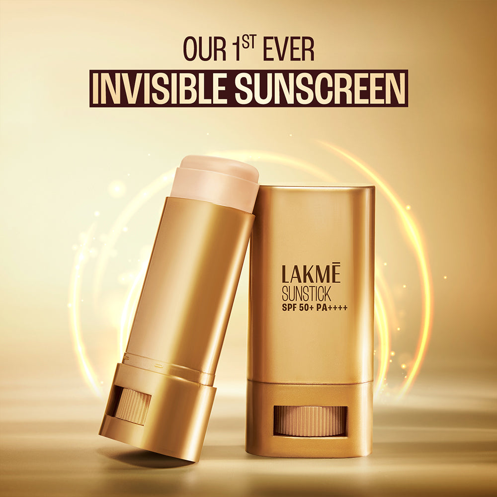 Lakmē Sun Expert Invisible Sunstick SPF 50+ PA++++ for UVA/B,No white cast,on the go protection 18G