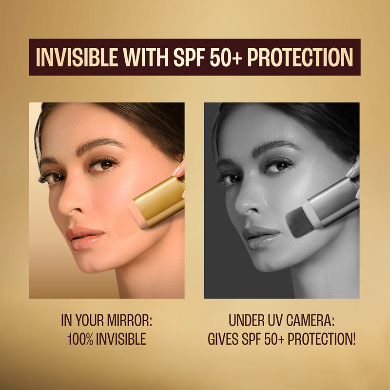 Lakmē Sun Expert Invisible Sunstick, SPF 50 PA+++ for UVA/B, No white cast, on the go protection