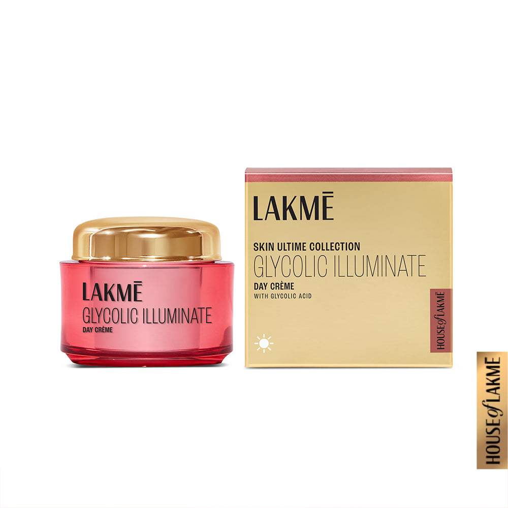 Lakmē Glycolic Illuminate Day Cream with Glycolic Acid for Radiant & Even Tone Skin