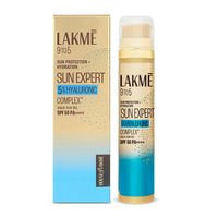 Lakmē 5% Hyaluronic water-light Sunscreen gel SPF 50 Pa++++ In-Vivo tested, Plump & Hydrated skin, With New-Age UV Filters, Boosts Glow, Reduces Dullness & Dark Spots  56g
