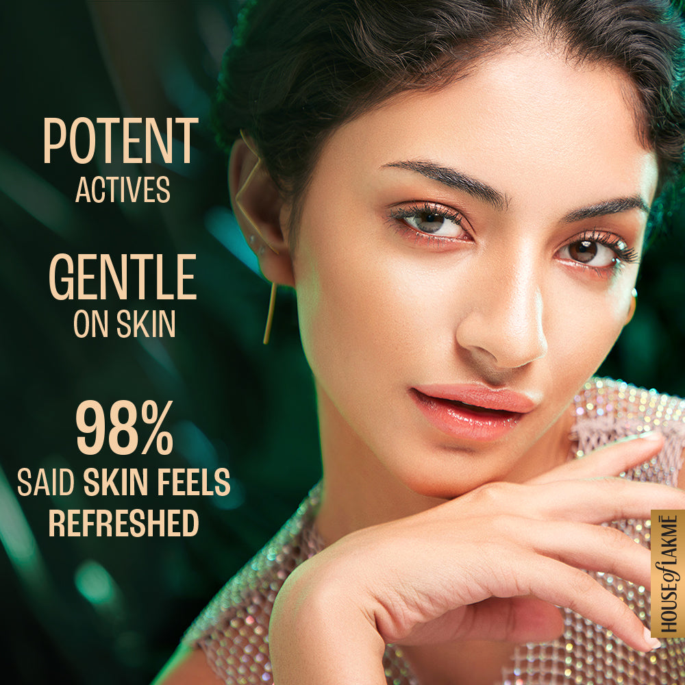 Lakme Lumi-Smooth AHA+ Facewash with 2% Salicylic & Lactic Acid for Glowing Skin, 100gm