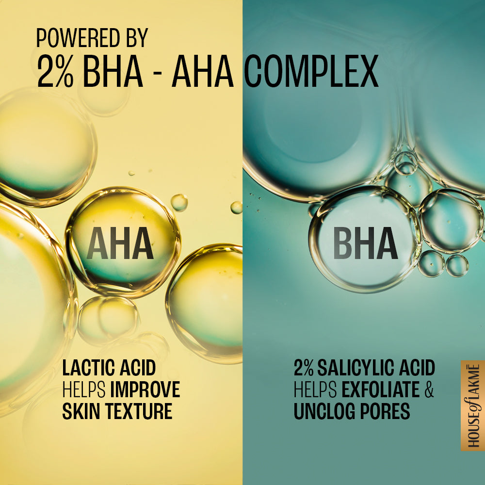 Lakme Lumi-Smooth AHA+ Facewash with 2% Salicylic & Lactic Acid for Glowing Skin, 100gm