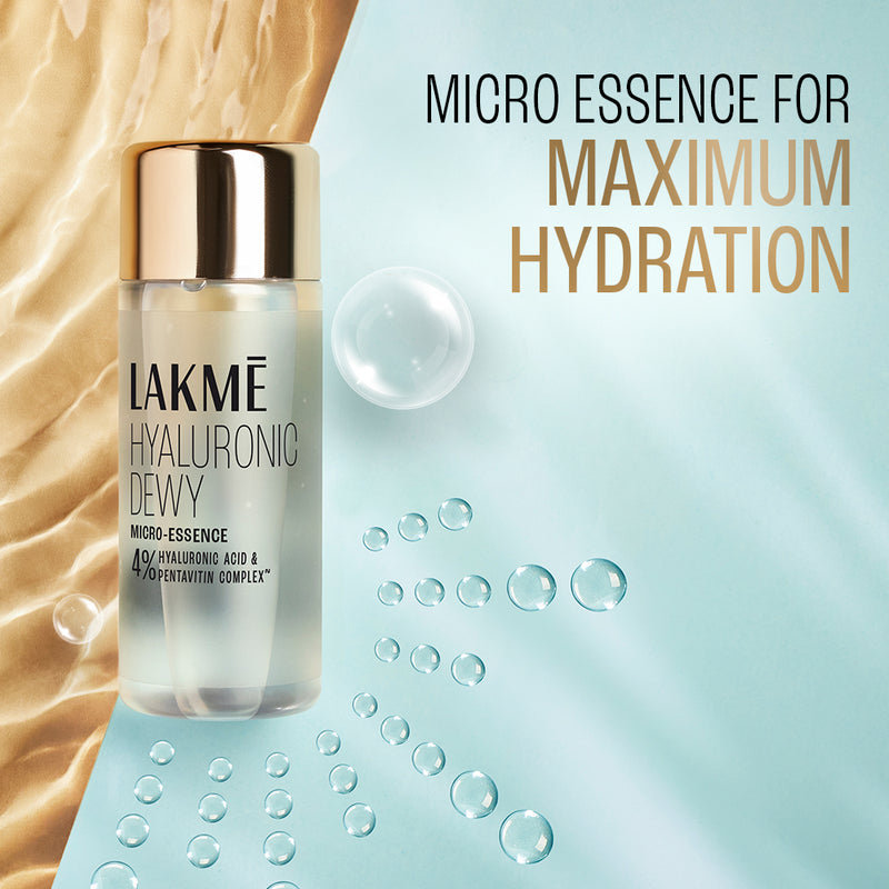 Lakmē Hyaluronic Dewy Micro Essence with 4% Hyaluronic Acid 100 ml