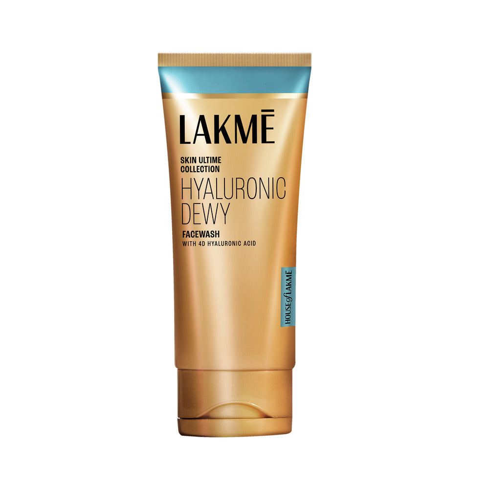 Lakmē Hyaluronic Dewy Facewash | Hyadrating Face Cleanser with 4D Hyaluronic Acid | 100g Face Wash
