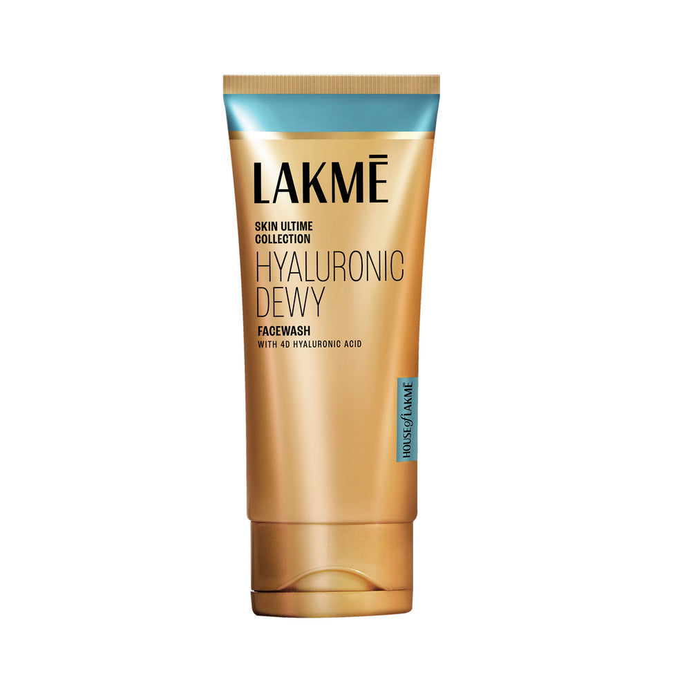 Lakmé Hyaluronic Dewy Facewash with 4D Hyaluronic Acid for Deep Hydration & Glowing Skin, 100gm