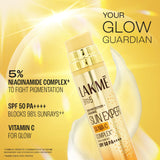Lakmē 5% Niacinamide & VIT C water-light Sunscreen gel SPF 50 Pa++++In-Vivo tested With New-Age UV Filters, Reduces Dullness & Dark Spots , 2X Glow,56G
