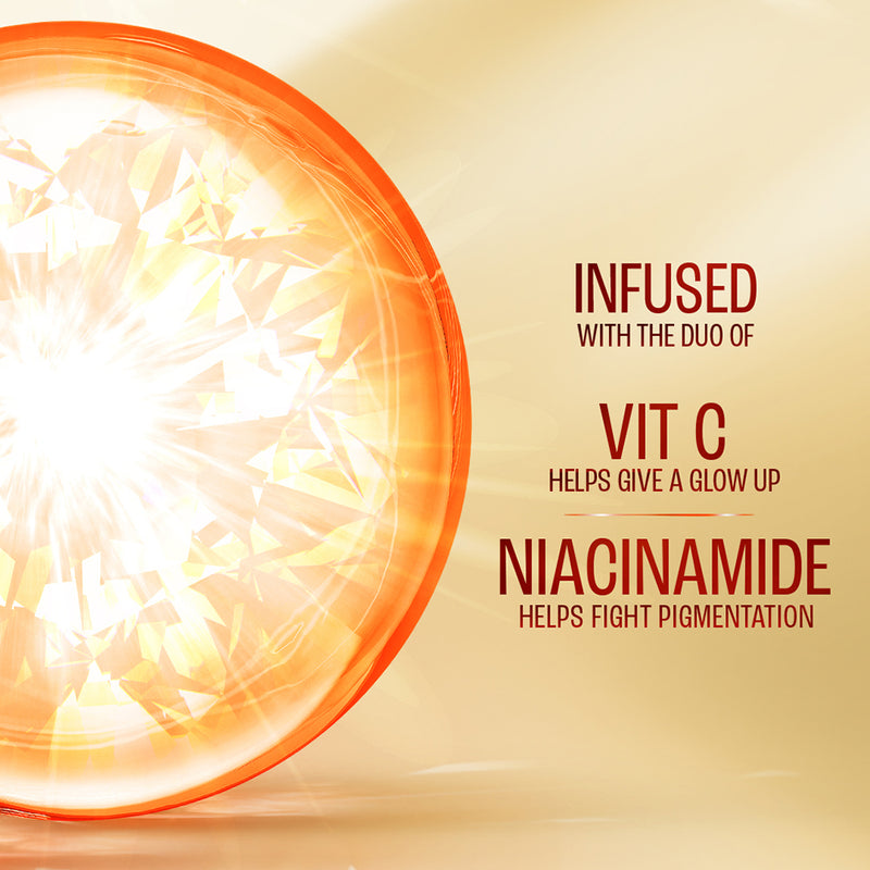 Lakmē 1% Niacinamide & VIT C water-light Sunscreen gel SPF 50 Pa++++For Oily Skin,2X Glow,56G