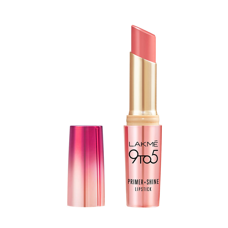 Lakmē 9 to 5 Primer + Shine Lipstick-SP3 Pink Flamingo