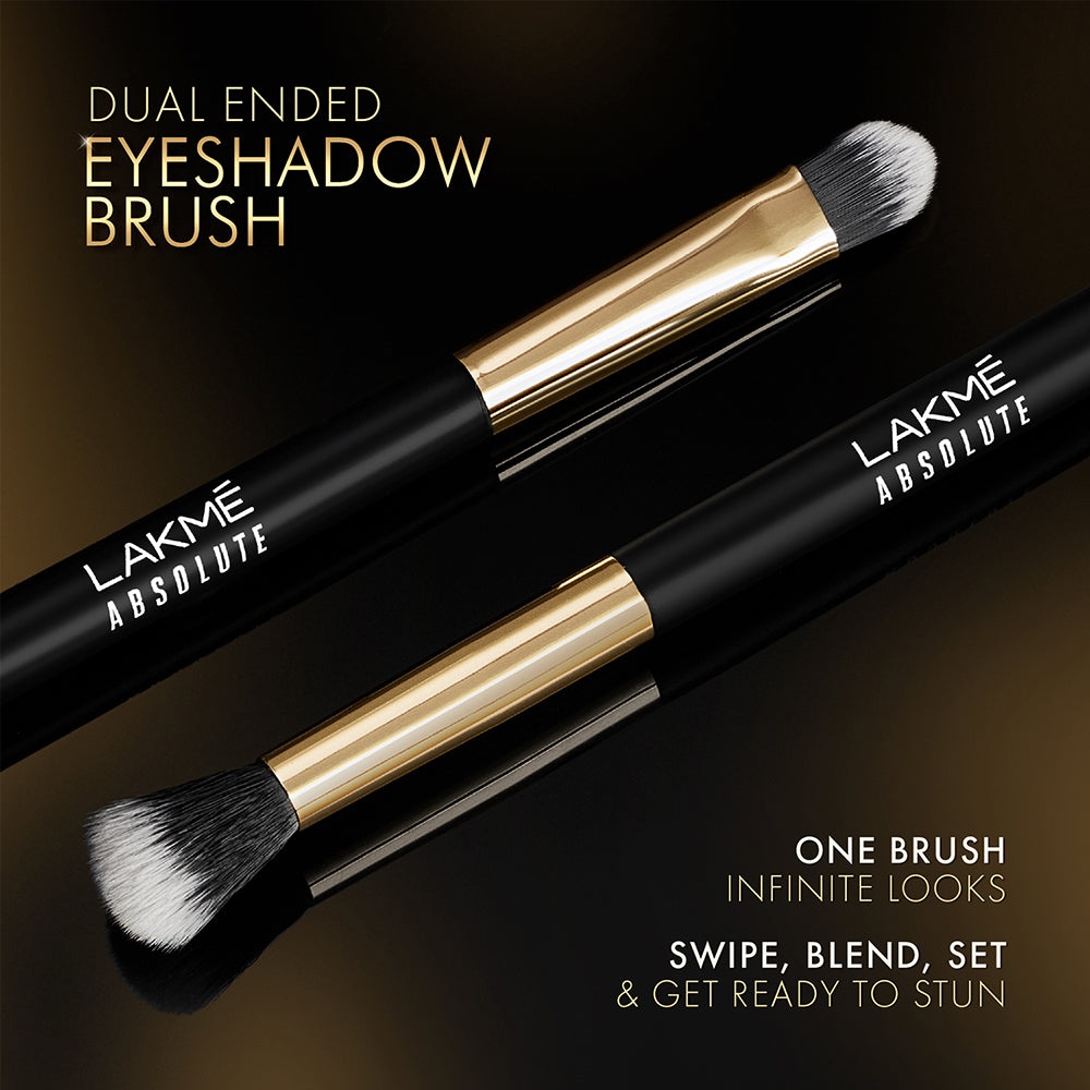 Lakmē Absolute Makeup Master Tools -  Dual Ended Eyeshadow Brush