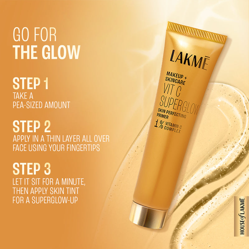 Lakmē VitC Superglow Primer + Compact Combo