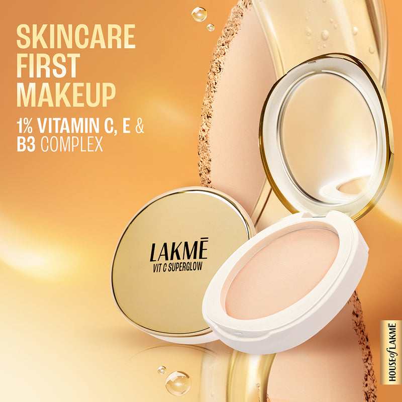 Lakmē VitC Superglow Primer + Compact Combo