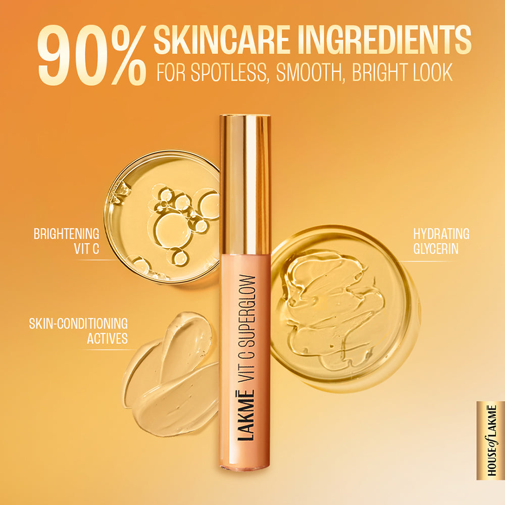 Lakmē Vit C Superglow Concealer + Makeup Remover Combo