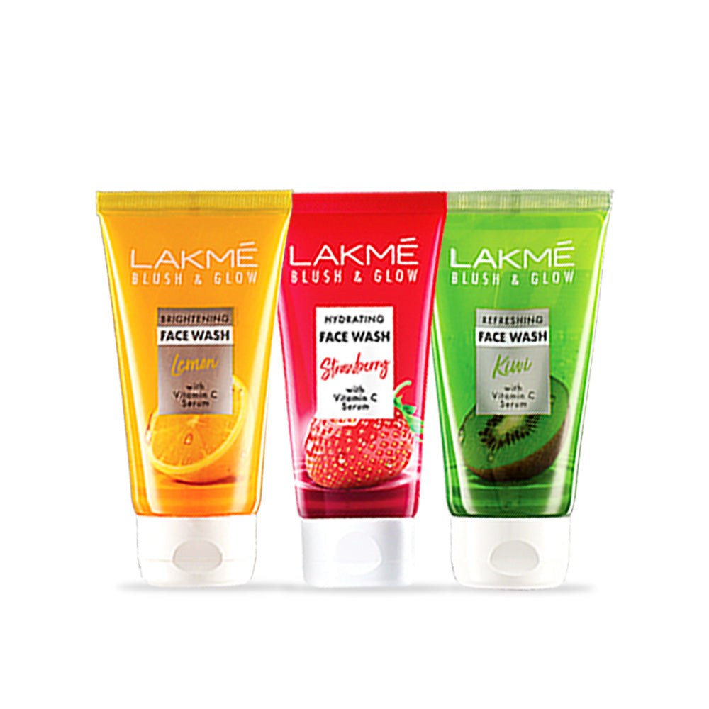 Lakmē Blush & Glow Gel Face Wash Pack of 3