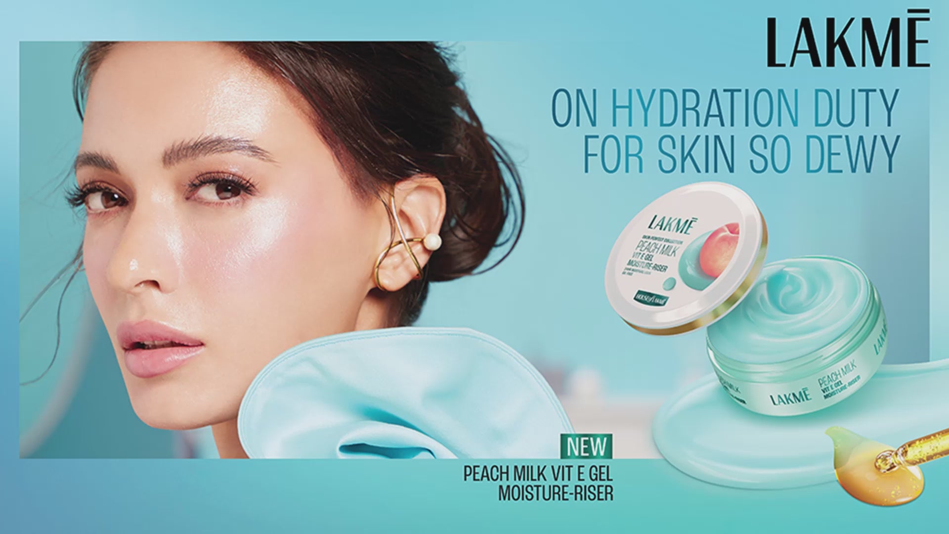 Lakmē Peach Milk Vit E Gel Moisturizer, Lightweight Gel to Hydrate Skin | With Vitamin E -200gm