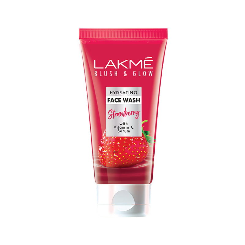 Lakmē Blush & Glow Strawberry Freshness Gel Face Wash with Strawberry Extracts, 100 g