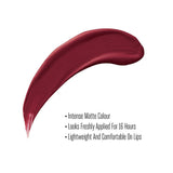Lakmē Forever Matte Liquid Lip Color-Red Sangria