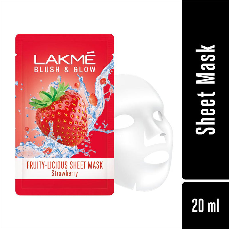 Lakmē Blush and Glow Strawberry Sheet Mask