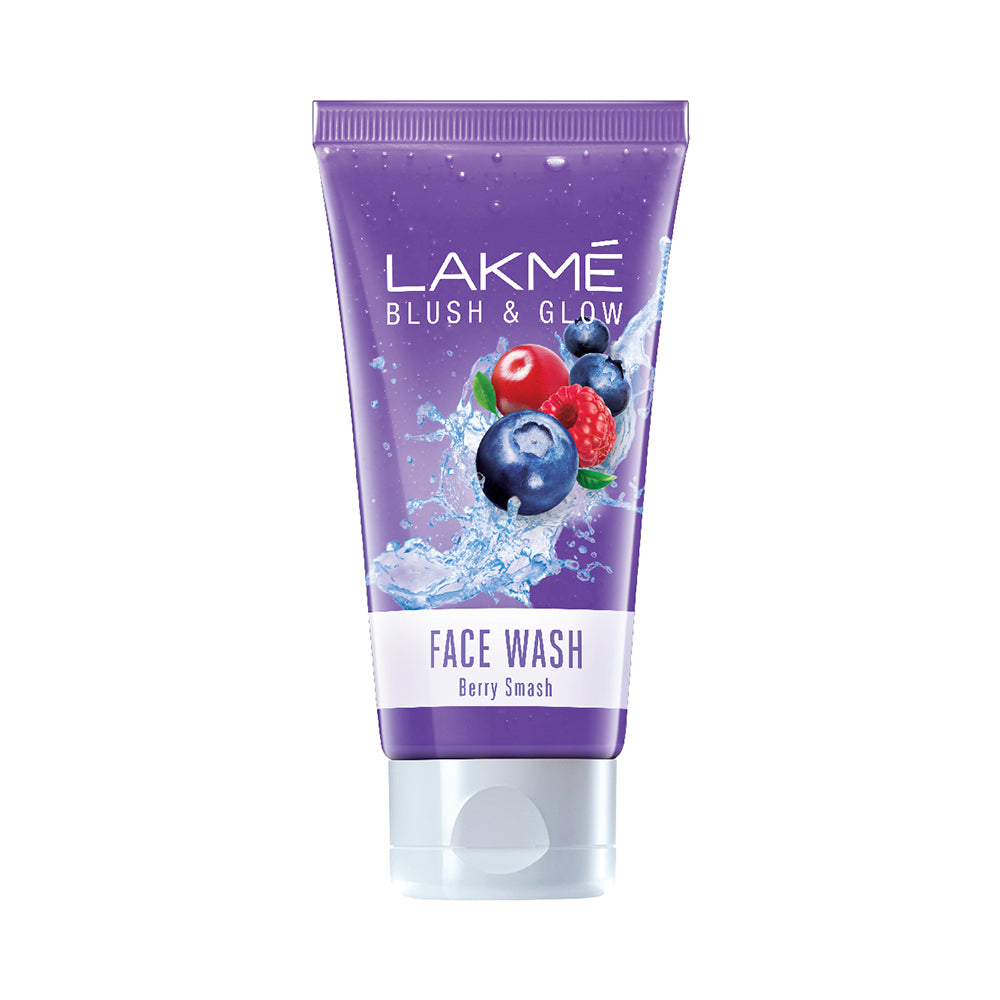 Lakme Blush & Glow Berry Smash Gel Face Wash with Berries Extracts 50 g
